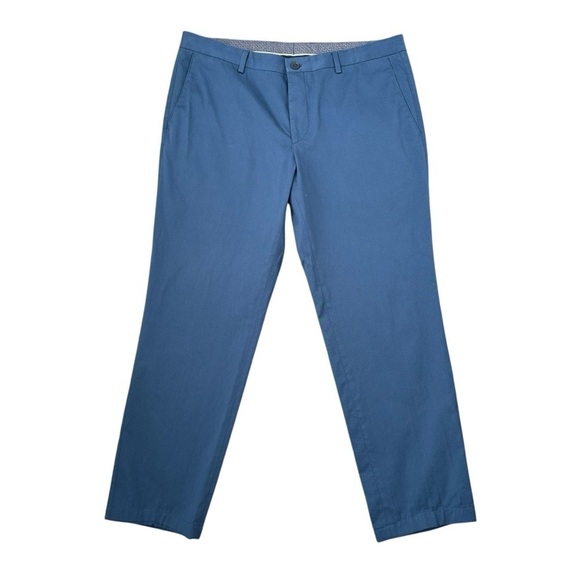 Hugo Boss Other - Hugo Boss Stanino 17-W Flat Front Cotton Chino Pants Mens Size IT 52 US 36 Blue